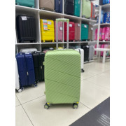 Чемодан 24 дюйма Weima зеленый с расширением из полипропилена