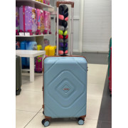 Чемодан 24 дюймов Mironpan голубой с расширением из полипропилена (м104)