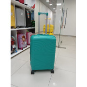 Чемодан 24 дюймов Travel Air бирюзовый с расширением из полипропилена