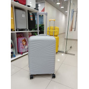 Чемодан 24 дюймов Travel Air светло-серый с расширением из полипропилена