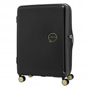 Чемодан 25 дюймов American Tourister Curio Spinner 69/25 TSA черный/золото из полипропилена