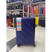 Чемодан 26 дюйма Mironpan синий с расширением из полипропилена (м98)