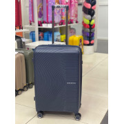 Чемодан 26 дюйма Mironpan темно-синий с расширением из полипропилена (м109)
