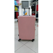 Чемодан 26 дюйма на ригельном замке розовый из поликарбоната