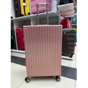 Чемодан 26 дюйма Slim розовый из поликарбоната на ригельном замке