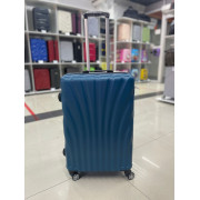 Чемодан 26 дюймов Mironpan Ракушка синий из ABC пластика