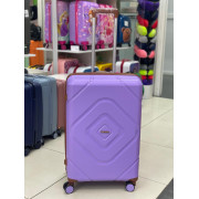 Чемодан 28 дюйма Mironpan фиолетовый с расширением из полипропилена (м104)