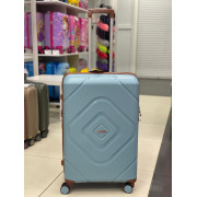 Чемодан 28 дюйма Mironpan голубой с расширением из полипропилена (м104)