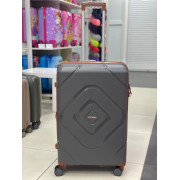 Чемодан 28 дюйма Mironpan темно-серый с расширением из полипропилена (м104)