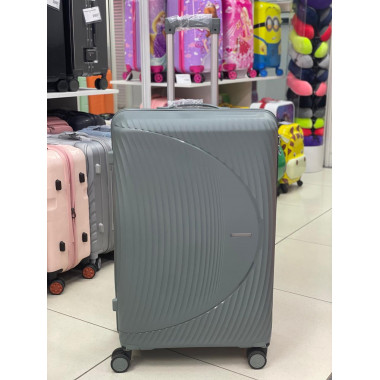 Чемодан 28 дюймов Biler серый из полипропилена