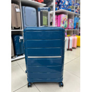 Чемодан 28 дюймов Bronta синий с расширением из полипропилена