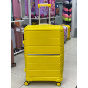 Чемодан 28 дюймов Bronta желтый с расширением из полипропилена
