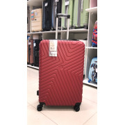 Чемодан 28 дюймов DLX бордовый из поликарбоната с расширением