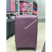 Чемодан 28 дюймов фиолетовый с расширением из полипропилена