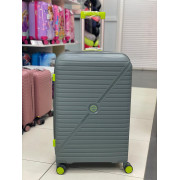 Чемодан 28 дюймов Kornet зеленый с расширением из полипропилена