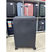 Чемодан 28 дюймов Luna темно-серый из полипропилена