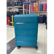 Чемодан 28 дюймов Mironpan бирюзовый с расширением из полипропилена (м92-1)