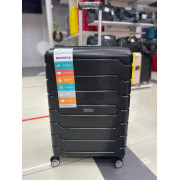 Чемодан 28 дюймов Mironpan черный с расширением из полипропилена (м91)