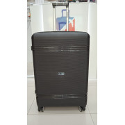 Чемодан 28 дюймов Mironpan черный с расширением из полипропилена (м93)