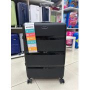 Чемодан 28 дюймов Mironpan черный с расширением из полипропилена (м95)