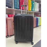 Чемодан 28 дюймов Mironpan черный с расширением из полипропилена