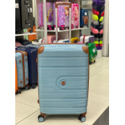 Чемодан 28 дюймов Mironpan голубой с расширением из полипропилена (м101)