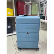 Чемодан 28 дюймов Mironpan голубой с расширением из полипропилена (м102)