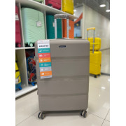 Чемодан 28 дюймов Mironpan коричневый с расширением из полипропилена