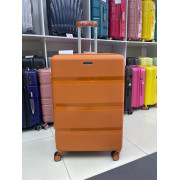 Чемодан 28 дюймов Mironpan оранжевый с расширением из полипропилена (м95)