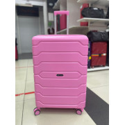 Чемодан 28 дюймов Mironpan розовый с расширением из полипропилена (м91)