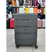 Чемодан 28 дюймов Mironpan серый из полипропилена (м92-1)