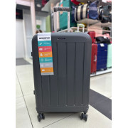 Чемодан 28 дюймов Mironpan серый с расширением из полипропилена (м97-2)