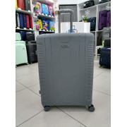 Чемодан 28 дюймов Mironpan серый с расширением из полипропилена