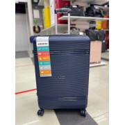 Чемодан 28 дюймов Mironpan синий с расширением из полипропилена (м93)