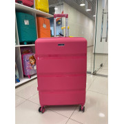 Чемодан 28 дюймов Mironpan темно-розовый с расширением из полипропилена