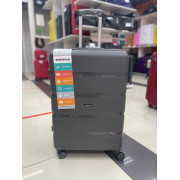 Чемодан 28 дюймов Mironpan темно-серый из полипропилена (м92)