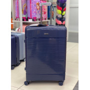Чемодан 28 дюймов Mironpan темно-синий с расширением из полипропилена (м75)