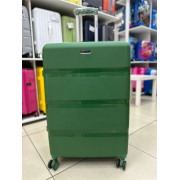 Чемодан 28 дюймов Mironpan зеленый с расширением из полипропилена (м95)