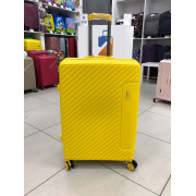 Чемодан 28 дюймов Mironpan желтый с расширением из полипропилена (м74)
