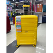 Чемодан 28 дюймов Mironpan желтый с расширением из полипропилена (м91)