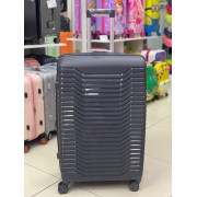 Чемодан 28 дюймов Peter темно-серый с расширением из полипропилена