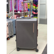 Чемодан 28 дюймов PM металлик из поликарбоната на ригельном замке