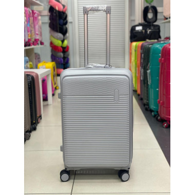 Чемодан 28 дюймов Rink светло-серый из полипропилена