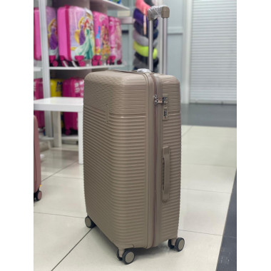 Чемодан 28 дюймов Rinkler бежевый из полипропилена