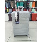 Чемодан 28 дюймов Rinkler светло-серый из полипропилена