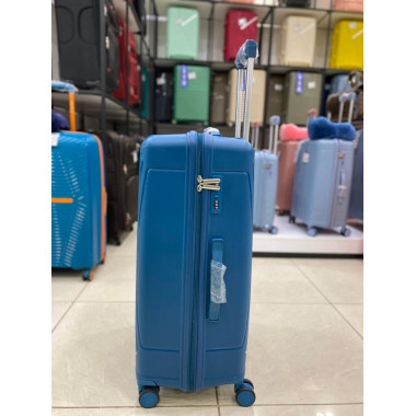 Чемодан 28 дюймов Shell бирюзовый из полипропилена