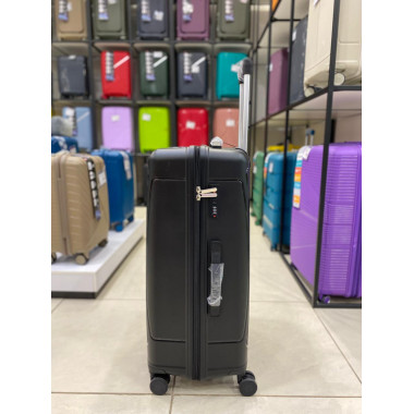 Чемодан 28 дюймов Shell черный из полипропилена