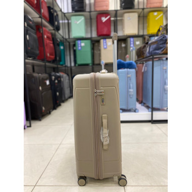 Чемодан 28 дюймов Shell коричневый из полипропилена