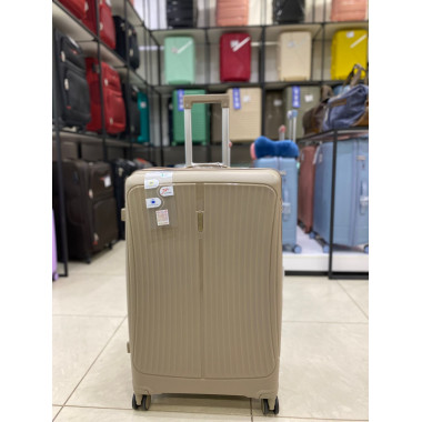 Чемодан 28 дюймов Shell коричневый из полипропилена