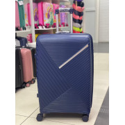 Чемодан 28 дюймов Sonara синий с расширением из полипропилена